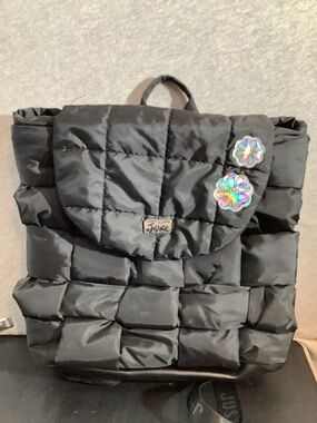 Justice Quilted Puffer Style Backpack Bag for Girls and Teens